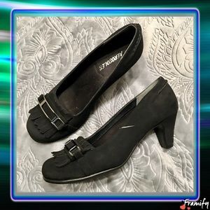 Aerosoles Black Suede Leather Pump